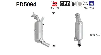 Soot/Particulate Filter, exhaust system Mercedes-Benz C-CLASS · Mercedes-Benz C-CLASS T-Model · Mercedes-Benz E-CLASS T-Model