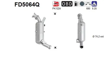 Soot/Particulate Filter, exhaust system Mercedes-Benz C-CLASS · Mercedes-Benz C-CLASS T-Model · Mercedes-Benz E-CLASS T-Model