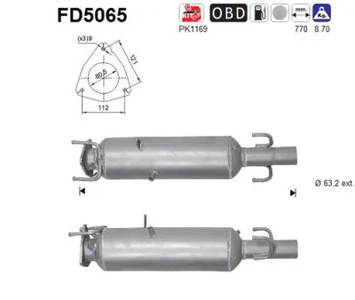 Soot/Particulate Filter, exhaust system Fiat DUCATO Bus · Fiat DUCATO Van · Fiat DUCATO Platform/Chassis