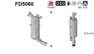 Soot/Particulate Filter, exhaust system Mercedes-Benz C-CLASS · Mercedes-Benz C-CLASS T-Model