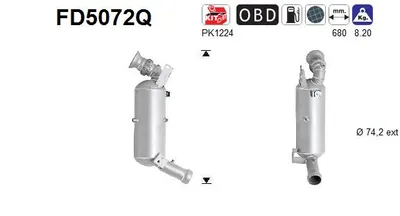 Soot/Particulate Filter, exhaust system Mercedes-Benz CLS · Mercedes-Benz C-CLASS Coupe · Mercedes-Benz C-CLASS