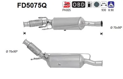 Soot/Particulate Filter, exhaust system Citroën C4 II · Peugeot 5008 · Citroën C4 PICASSO I MPV