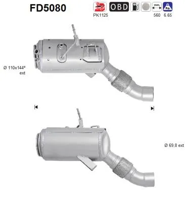 Soot/Particulate Filter, exhaust system Bmw X3 · Bmw 3 Coupe · Bmw 3 Touring