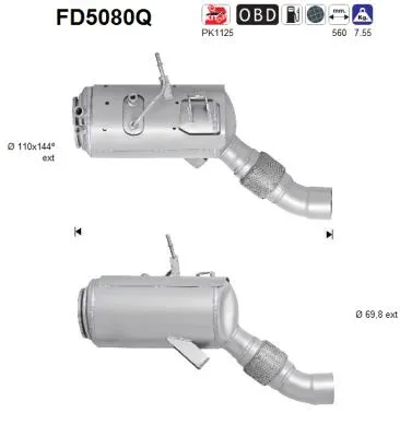 Soot/Particulate Filter, exhaust system Bmw X3 · Bmw 3 Coupe · Bmw 3 Touring