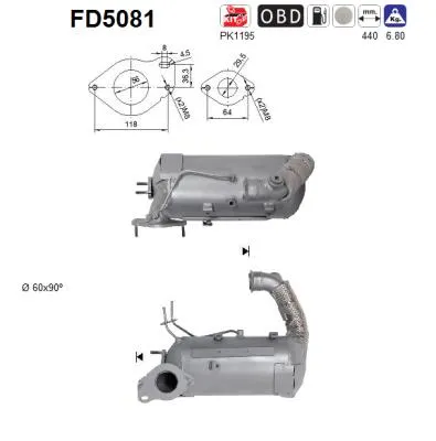 Soot/Particulate Filter, exhaust system Renault SCÉNIC III · Renault GRAND SCÉNIC III · Nissan NV200 / EVALIA Bus