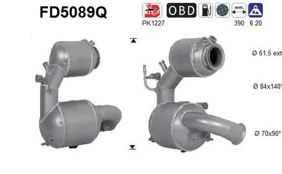 Soot/Particulate Filter, exhaust system Mini MINI COUNTRYMAN · Mini MINI PACEMAN