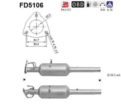 Soot/Particulate Filter, exhaust system Peugeot BOXER Bus · Peugeot BOXER Van · Peugeot BOXER Platform/Chassis