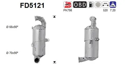 Soot/Particulate Filter, exhaust system Citroën C4 II · Citroën BERLINGO MULTISPACE · Peugeot 208 I