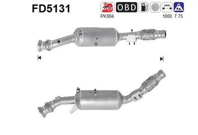 Soot/Particulate Filter, exhaust system Mercedes-Benz SPRINTER 3,5-t Platform/Chassis · Mercedes-Benz SPRINTER 3,5-t Bus · Mercedes-Benz SPRINTER 3,5-t Van