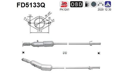 Soot/Particulate Filter, exhaust system Renault KANGOO BE BOP · Renault KANGOO Express · Renault KANGOO / GRAND KANGOO II