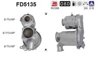 Soot/Particulate Filter, exhaust system Seat LEON ST · Vw GOLF VII Variant · Audi A3 Limousine
