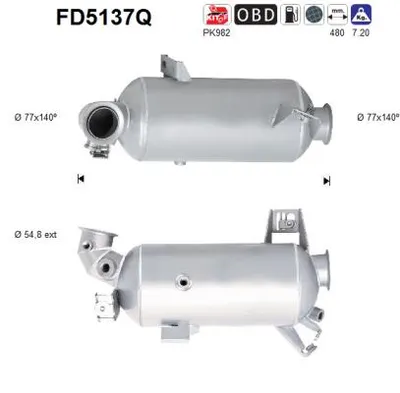 Soot/Particulate Filter, exhaust system Vw TRANSPORTER T5 Bus · Vw TRANSPORTER T5 Van · Vw TRANSPORTER T5 Platform/Chassis (7JD, 7JE, 7JL, 7JY, 7JZ, 7F