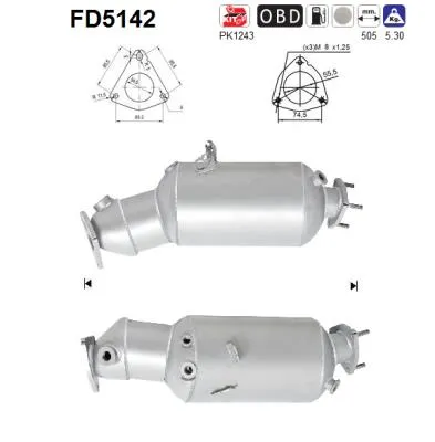 Soot/Particulate Filter, exhaust system Audi A6 C6 · Audi A6 C6 Avant