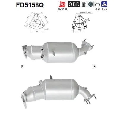 Soot/Particulate Filter, exhaust system Seat EXEO · Seat EXEO ST