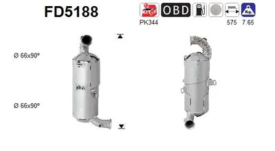 Soot/Particulate Filter, exhaust system Toyota PROACE Van · Citroën JUMPY II · Peugeot EXPERT TEPEE