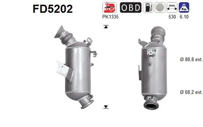 Soot/Particulate Filter, exhaust system Mercedes-Benz C-CLASS · Mercedes-Benz C-CLASS T-Model · Mercedes-Benz C-CLASS Coupe