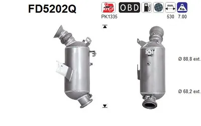 Soot/Particulate Filter, exhaust system Mercedes-Benz C-CLASS · Mercedes-Benz C-CLASS T-Model · Mercedes-Benz C-CLASS Coupe