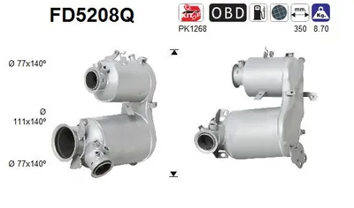Soot/Particulate Filter, exhaust system Vw GOLF VII Variant · Seat LEON · Vw GOLF VII