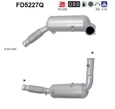Soot/Particulate Filter, exhaust system Mercedes-Benz SPRINTER 3,5-t Bus · Mercedes-Benz SPRINTER 3-t Platform/Chassis · Mercedes-Benz SPRINTER 3-t Van