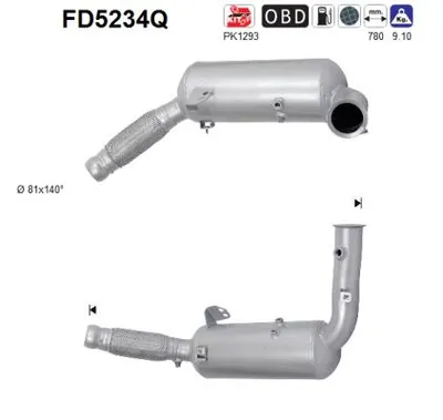 Soot/Particulate Filter, exhaust system Mercedes-Benz SPRINTER 3,5-t Bus · Mercedes-Benz SPRINTER 3-t Platform/Chassis · Mercedes-Benz SPRINTER 3-t Van