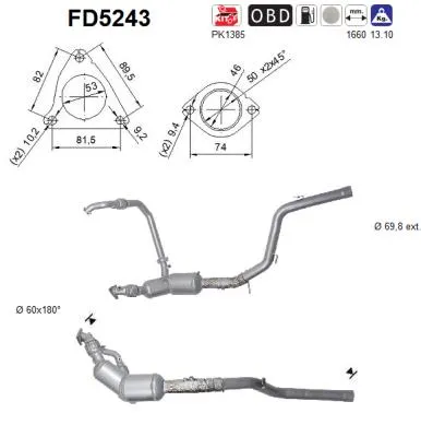 Soot/Particulate Filter, exhaust system Land Rover RANGE ROVER IV · Land Rover RANGE ROVER SPORT II