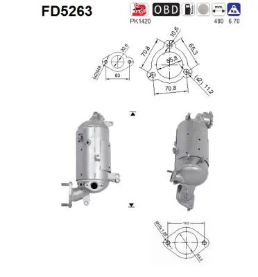 Soot/Particulate Filter, exhaust system Hyundai ix35 · Hyundai ix35 Van