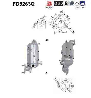 Soot/Particulate Filter, exhaust system Hyundai ix35 · Hyundai ix35 Van