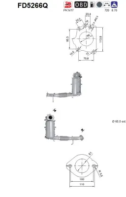 Soot/Particulate Filter, exhaust system Mazda 3 · Mazda 3 Saloon · Mazda CX-5