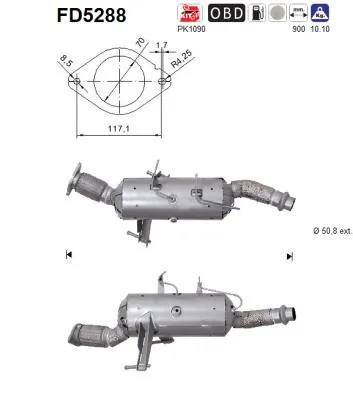 Soot/Particulate Filter, exhaust system Vauxhall MOVANO Mk II Chassis/Cab · Opel MOVANO B Bus · Vauxhall MOVANO Mk II Combi