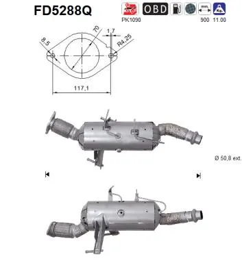 Soot/Particulate Filter, exhaust system Vauxhall MOVANO Mk II Chassis/Cab · Opel MOVANO B Bus · Vauxhall MOVANO Mk II Combi