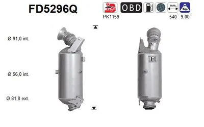 Soot/Particulate Filter, exhaust system Mercedes-Benz CLS · Mercedes-Benz E-CLASS · Mercedes-Benz E-CLASS T-Model