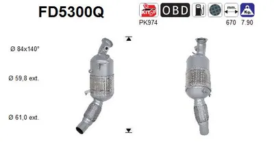 Soot/Particulate Filter, exhaust system Bmw X1