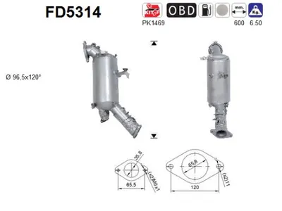 Soot/Particulate Filter, exhaust system Jaguar XE · Jaguar XF II · Land Rover DISCOVERY SPORT