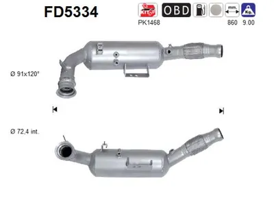 Soot/Particulate Filter, exhaust system Mercedes-Benz SPRINTER 3,5-t Bus · Mercedes-Benz SPRINTER 3,5-t Van · Mercedes-Benz SPRINTER 3,5-t Platform/Chassis