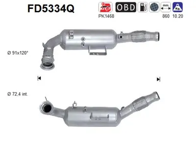 Soot/Particulate Filter, exhaust system Mercedes-Benz SPRINTER 3,5-t Bus · Mercedes-Benz SPRINTER 3,5-t Van · Mercedes-Benz SPRINTER 3,5-t Platform/Chassis