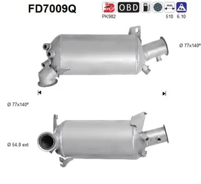 Soot/Particulate Filter, exhaust system Vw MULTIVAN T5 · Vw TRANSPORTER T5 Bus · Vw TRANSPORTER T5 Van