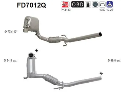 Soot/Particulate Filter, exhaust system Vw POLO IV · Seat IBIZA III · Seat CORDOBA