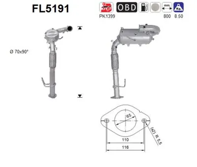 Soot/Particulate Filter, exhaust system Ford MONDEO V Hatchback · Ford MONDEO V Turnier · Ford MONDEO V Saloon