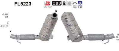 Soot/Particulate Filter, exhaust system Mini MINI · Bmw 2 Active Tourer · Bmw 2 Gran Tourer