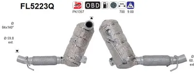 Soot/Particulate Filter, exhaust system Mini MINI · Bmw 2 Active Tourer · Bmw 2 Gran Tourer