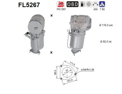 Soot/Particulate Filter, exhaust system Volvo XC90 II · Volvo V90 II Estate · Volvo S90 II