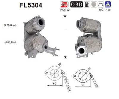 Soot/Particulate Filter, exhaust system Kia CEED · Hyundai i30 · Hyundai i30 Estate