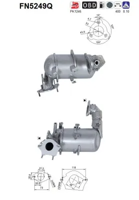Soot/Particulate Filter, exhaust system Renault SCÉNIC III · Renault GRAND SCÉNIC III · Renault MEGANE III Hatchback