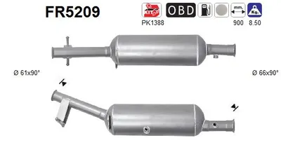 Soot/Particulate Filter, exhaust system Citroën C4 GRAND PICASSO II · Citroën C4 PICASSO II · Peugeot 308 II