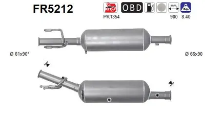 Soot/Particulate Filter, exhaust system Citroën DS5 · Peugeot 3008 I MPV · Peugeot 5008