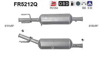 Soot/Particulate Filter, exhaust system Citroën DS5 · Peugeot 3008 I MPV · Peugeot 5008