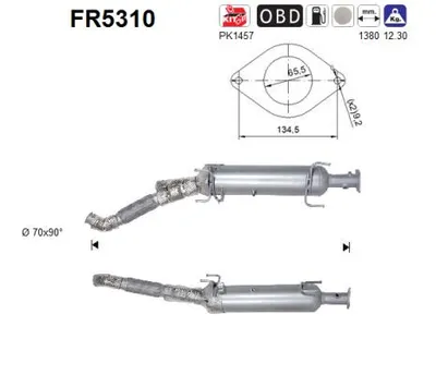 Soot/Particulate Filter, exhaust system Peugeot BOXER Bus · Peugeot BOXER Van · Citroën JUMPER II Van