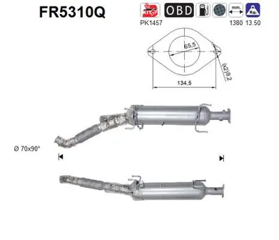Soot/Particulate Filter, exhaust system Peugeot BOXER Bus · Peugeot BOXER Van · Citroën JUMPER II Van