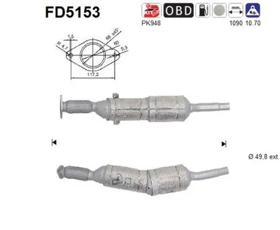 Soot/Particulate Filter, exhaust system Renault MEGANE III Hatchback · Renault MEGANE III Grandtour · Renault MEGANE III Coupe