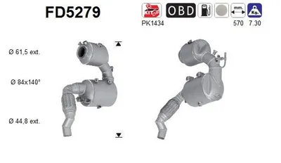 Soot/Particulate Filter, exhaust system Mini MINI · Mini MINI CLUBMAN · Mini MINI Convertible